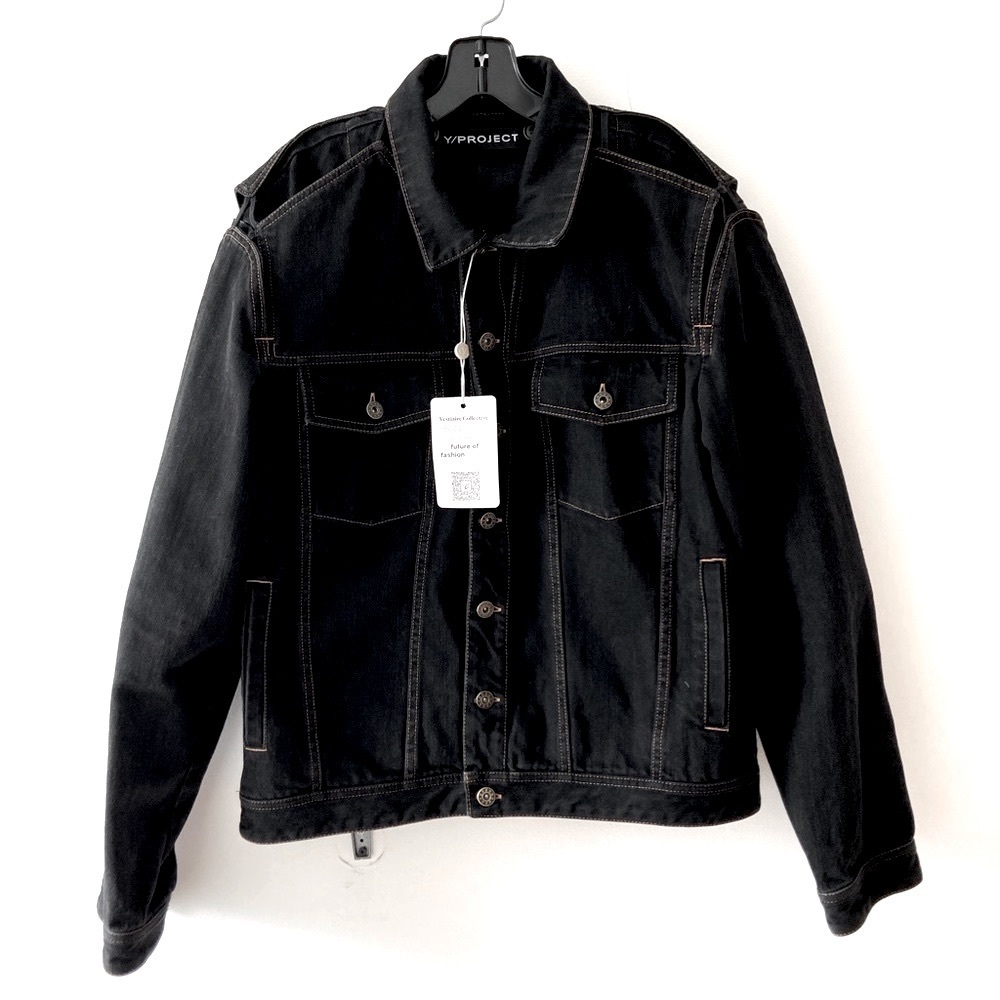 Y/Project Cut Out Denim/Trucker Jacket 2 layers 48​​​​